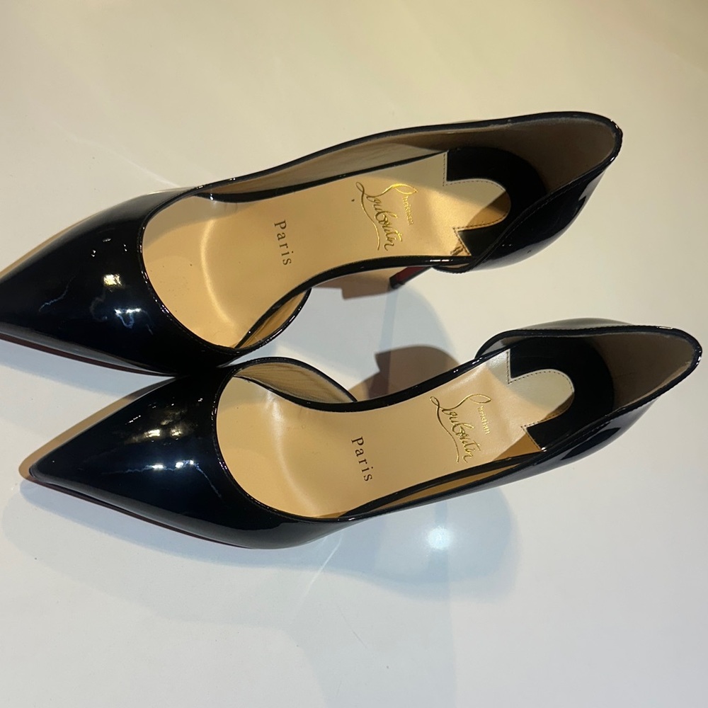 Christian Louboutin Black Patent Heels